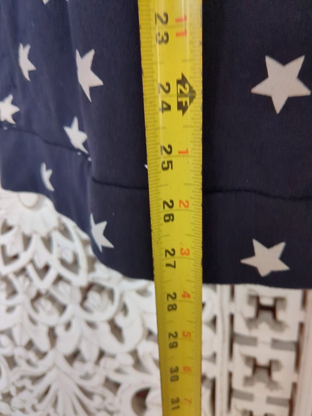 Stars and Stripes Double Hooded Long Sleeve Sweat Shirt - Picture 13 of 16